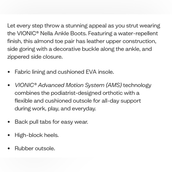 Vionic Nella Ankle Boots - 9 - Picture 10 of 11